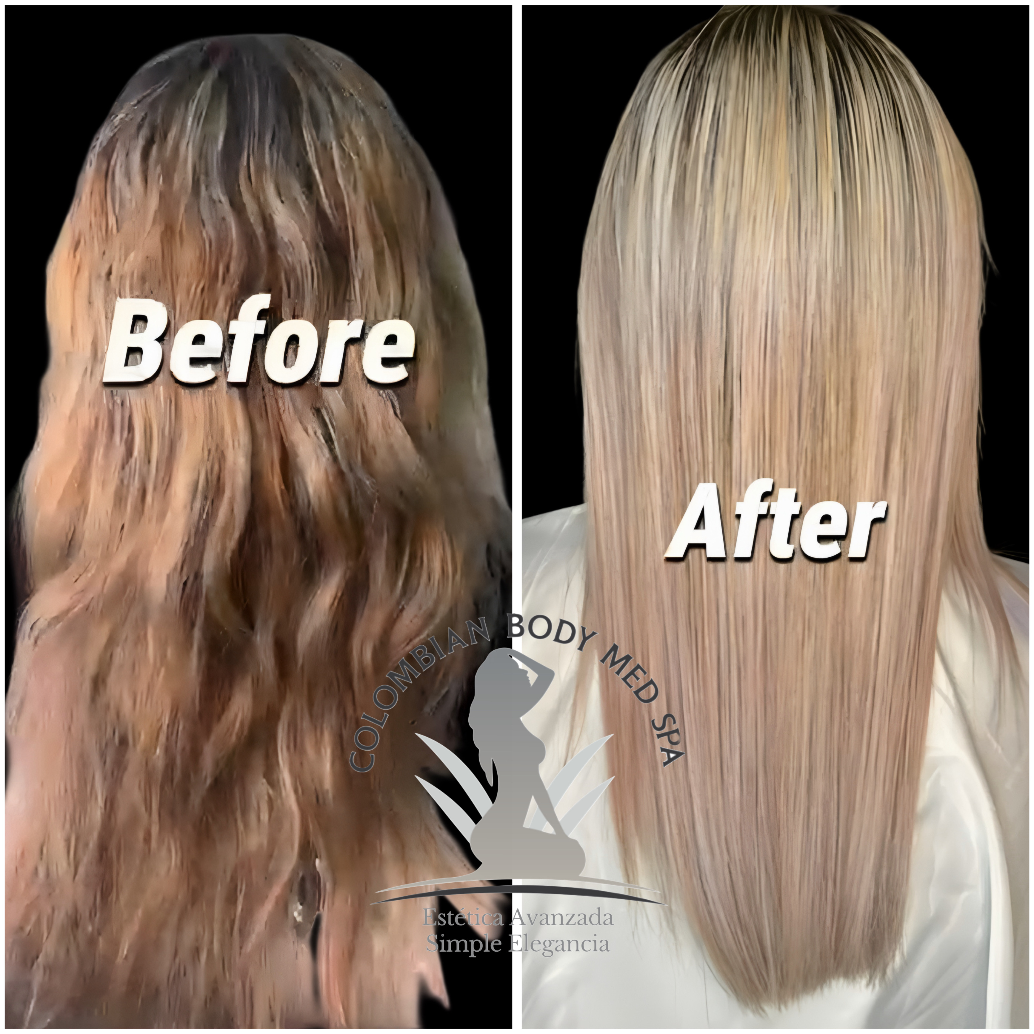 Permanent Hair Straightening - Results